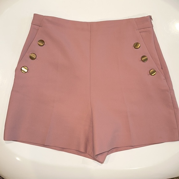 Zara high waist shorts with gold buttons - Picture 7 of 7